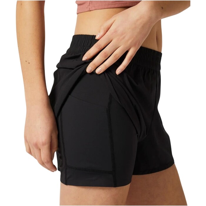 2024 Mystic Frauen Ida Gefttert Sport Shorts 35001.240271 - Black